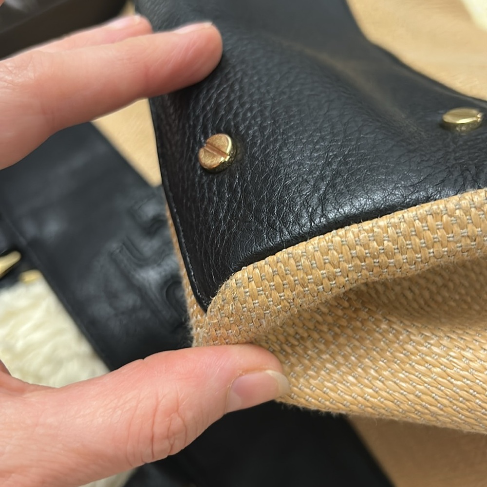 Tory Burch Black and Tan Tote Bag - Picture 16 of 16